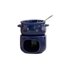 Bộ 1 nồi nấu chảy sô cô la bằng gốm, bộ nồi lẩu mini bằng gốm (không bao gồm nến) - Cốc mini dùng để làm tan chảy sô cô la, sốt phô mai và kẹo - Bộ dụng cụ tiệc tráng miệng nhỏ gọn, lý tưởng cho buổi hẹn hò, đám cưới, tiệc sinh nhật và quà tặng ngày Valentine - Dễ dàng vệ sinh - Nhiều màu - Xem 8