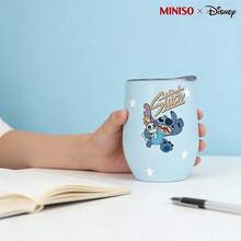 MINISO X Disney Lilo & Stitch & Scrump Retro Logo Insulated Stainless Steel Eggshell Tumbler With Lid,Double-Walled Vacuum Cup For Coffee,Wine,Drinks - 彩色 - 查看 2