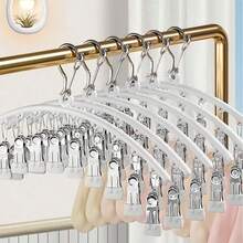 Móc treo quần áo cong đa năng bằng thép không gỉ, thích hợp để phơi tất, đồ lót và các loại quần áo khác. - Nhiều màu - Xem 8