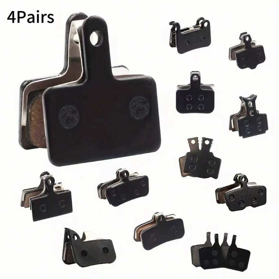 4对山地自行车树脂刹车片，适用于BicycleComponents品牌B01S G01S A01S XTR XTSLX Deore、Guide Level HRD Red Etap Magura M365 Pro电动滑板车和Zoom DB280 DB350 DB450 DB550自行车刹车卡钳