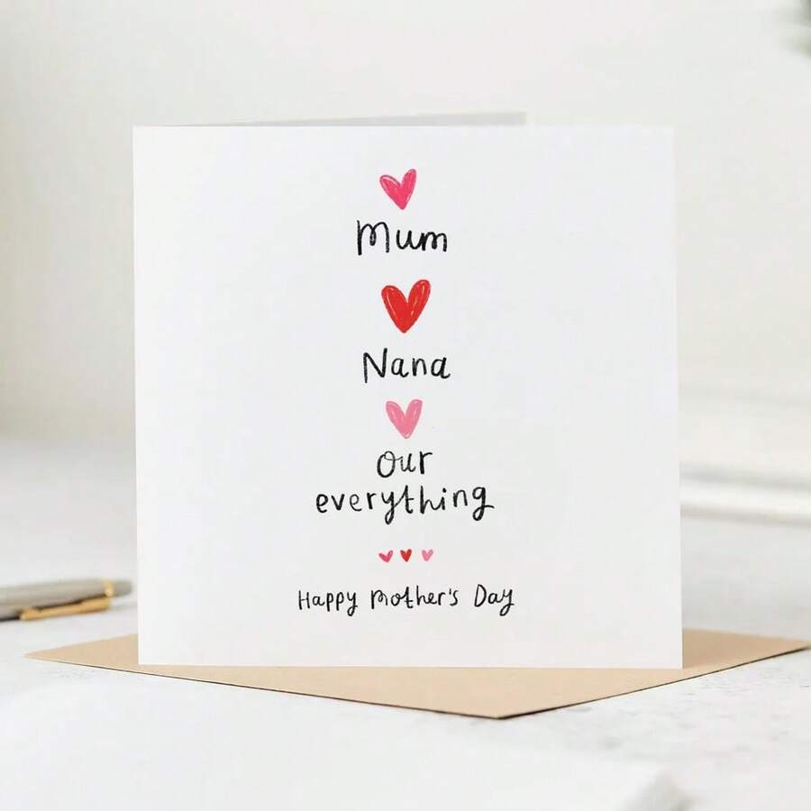 Thiệp Ngày của Mẹ dành cho Mẹ và Bà, Tất cả của chúng ta, Thiệp Ngày của Mẹ vui nhộn, Ngày của Mẹ, Thiệp dành cho Mẹ tuyệt vời nhất - nhiều màu - Xem 1