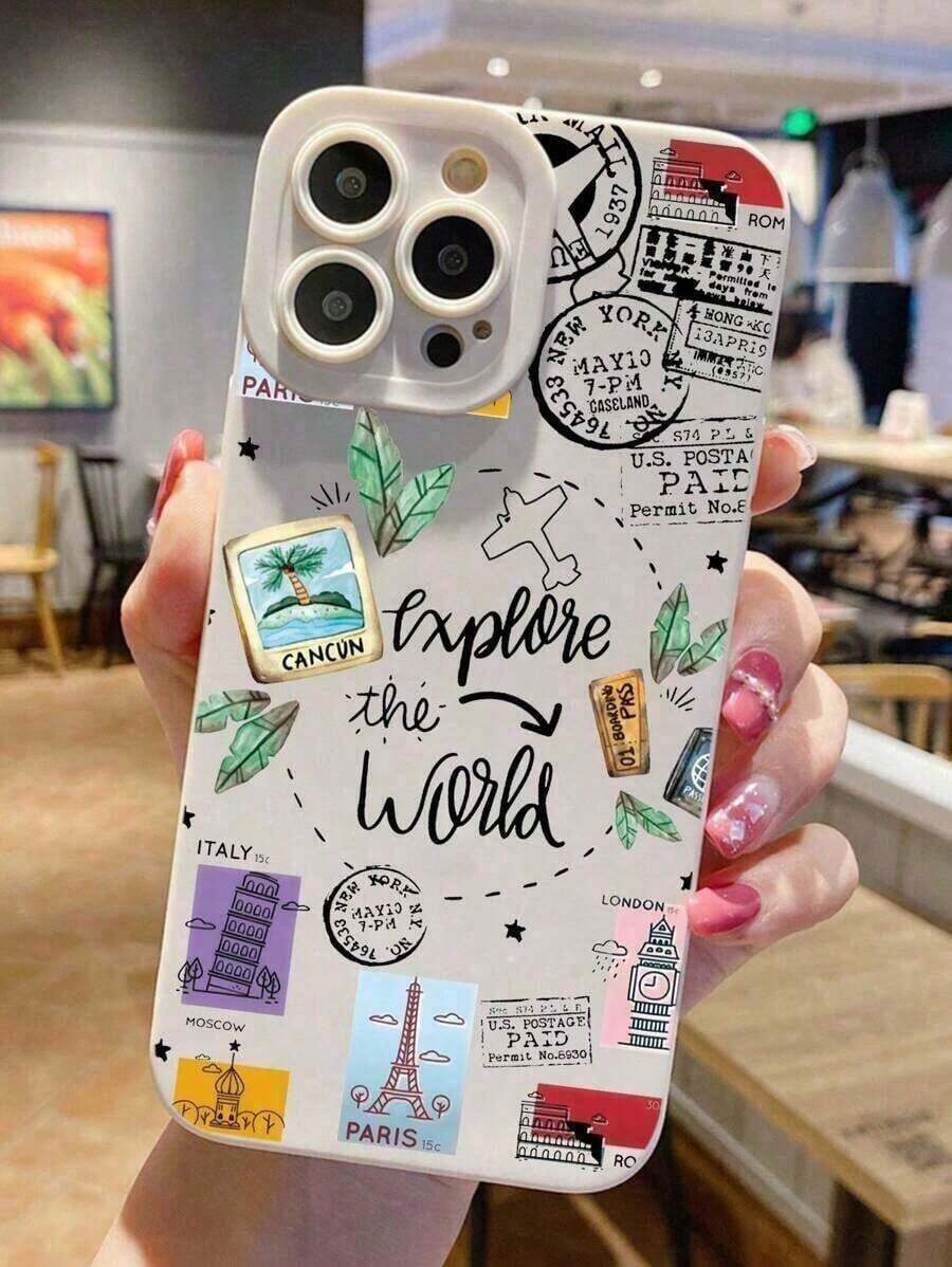 Elegante y sencilla funda anti-caídas para teléfono, compatible con múltiples modelos, ligera y duradera. - Multicolor - Ver 1