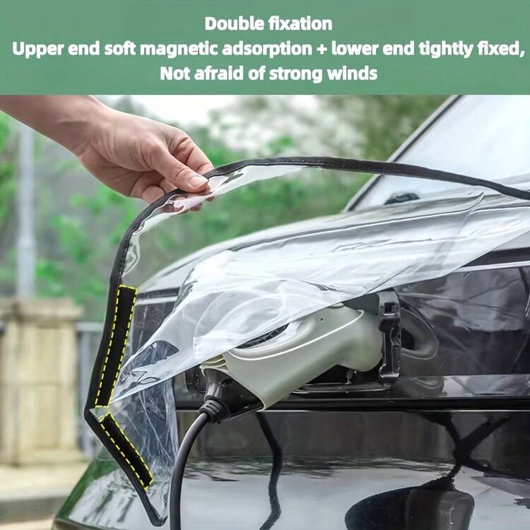 1pc Waterproof PVC Electric Motorcycle Charging Port Cover, Prevent Rain, Avoid Electric Shock And Rust, Car Plug Protector, Dustproof And Insect-Proof Accessory, Suitable For Vehicle Charging Port - A - View 3