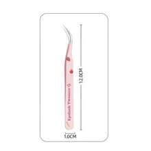 QIAO Bộ nhíp nhổ lông mi hình quả dâu tây dễ thương, nhíp nhổ lông mi bằng thép không gỉ chính xác dùng cho nối mi, làm móng và thủ công, bộ nhíp chuyên nghiệp chống tĩnh điện. - Nhiều màu - Xem 7