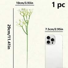 12pcs Gypsophila Artificial Bouquet Wedding Decor Realistic Versatile - Mỗi màu trắng, vàng, hồng, tím và xanh dương có 12 chiếc. - Xem 4