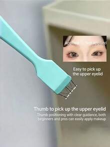 1个高精度不锈钢睫毛嫁接夹，专业美睫师使用，适用于下睫毛和卷翘睫毛 - 彩色 - 查看 3