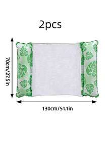 1/2pcs Inflatable Floating Bed, Foldable Maple Leaf Floating Mat, Swimming Pool Hammock, Inflatable Floating Lounger, Swimming Accessories, Water Relaxation Floating Mat - Multicolor - View 8