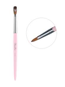 Olasalon 100%纯貂毛亚克力美甲刷，檀香粉色木柄，适用于亚克力指甲油和亚克力粉，专业美甲刷 - 淺粉色 - 查看 12