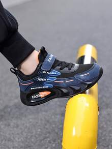 1双透气网面运动鞋，时尚跑步鞋，舒适休闲鞋，带搭扣，轻便百搭，适合青少年、男孩和女性，四季皆宜。 - 水鴨藍 - 查看 1