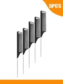 2/5/10支装染发尾梳，美发梳，梳子，美发工具，美发产品及配件，适用于理发店，美发旅行必备 - 黑色 - 查看 4