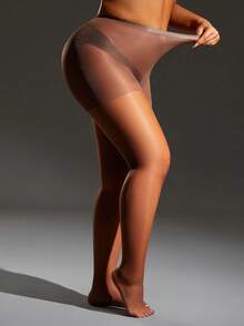1 Pair Women's 30D Sexy Pantyhose - Coffee Brown - View 5