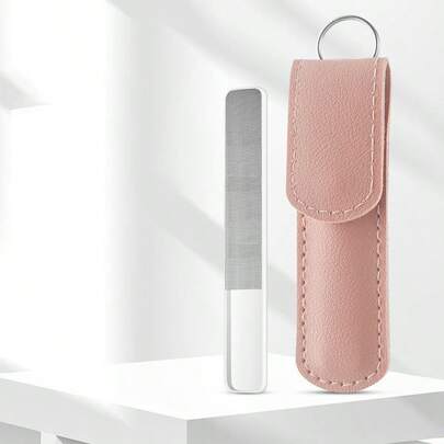 1+1 Nano Glass Nail File And Polisher, Transparent Buffing Nail Shiner, Double-Sided Crystal Nail Buffer Block, Suitable For Home Or Travel, Nail Care, Nail Tools, Manicure Tools, Back To School Season, Nails, Nail Pressing Tool, Pedicure And Manicure Tools