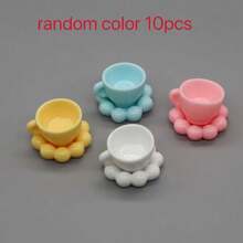 Đồ chơi đóng vai giả vờ làm đĩa và cốc hình đám mây mini, phụ kiện tự làm từ nhựa resin, đạo cụ thức ăn thu nhỏ. - Đĩa hình đám mây nhỏ, tách trà - Xem 16