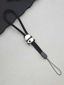 1条可调节可爱熊猫吊坠手机挂绳，适用于手腕、车钥匙、包包、耳机等。 - 彩色 - 查看 5