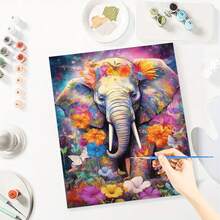 16x20 Inch Adult Digital Oil Painting Kit - Animal Acrylic Painting Set With Canvas, Brushes And Paints, Perfect For Home Decor And Ideal Gift For Birthday, Father's Day, Christmas, Mother's Day - Rust Brown - View 4