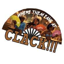 2Pack Where Them Fans At Clack Fan Line Dance Popping Fans Hand Fan Foldable Large Festival Hand Folding Fans 26In - Marrón2 - Ver 6