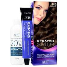 Keraton Selfie Hair Dye - Full Gray Coverage - Choose Your Color - 6.0 Dark Blonde - View 1