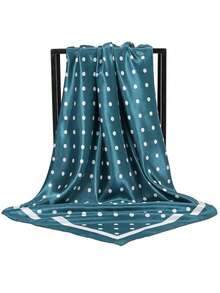 1 Stück 2026 Neuer einfacher Pünktchen-Muster 90cm Quadratischer Schal, vielseitiges Bandana für Frauen, Taille-Krawatte, Haaraccessoire, modischer Halstuch, Strand, Urlaub, Accessoires, Reiseessentiell - Verschiedenfarbig - Übersicht 11