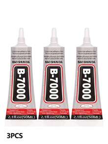 B-7000 手工水钻胶,110毫升/50毫升/25毫升/15毫升(3.7液体盎司),透明。B-7000 超级珠宝胶,透明工业胶,适用于织物、手机、珠宝制作、水晶宝石、木钉、玻璃等。 - B-7000 - 查看 18