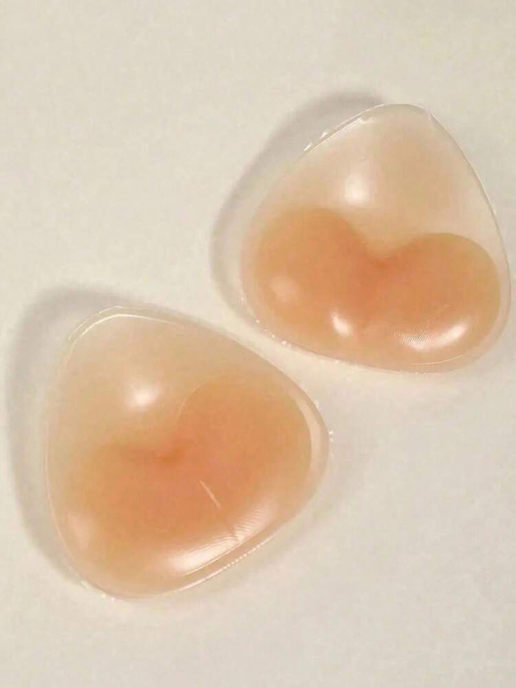 1对可重复使用的硅胶胸垫，隐形不显眼，无缝上托罩杯，适用于无肩带露背连衣裙、比基尼和泳装，母亲节礼物 - 彩色 - 查看 3