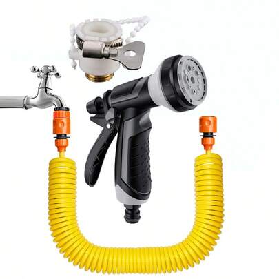 Vòi tưới vườn, vòi mềm, súng phun nước, vòi rửa xe, vòi cuộn, dụng cụ làm vườn, sân vườn, ống tưới mềm và có thể giãn nở, vòi tưới vườn thần kỳ kèm súng phun, áp lực cao, dụng cụ vệ sinh xe hơi