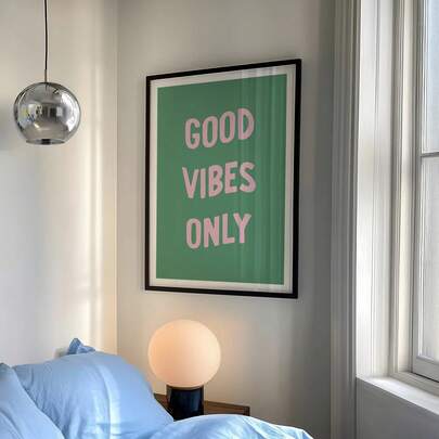 Good Vibes Only Wall Art Prints Canvas Painting Poster Picture For Living Bed Dining Kitchen Room Home Decor
