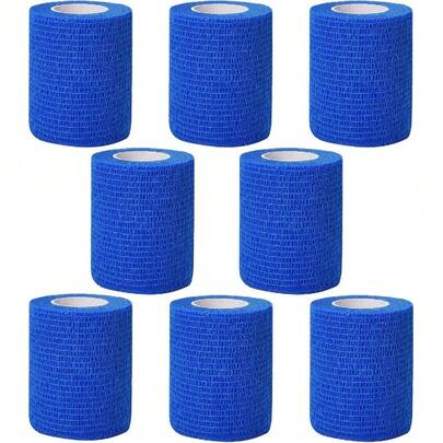[Free Shipping]Rock Climbing Finger Bandage Factory Bouldering Hand Skin Anti-Abrasion Cotton Yarn Self-Adhesive Sports Tape Colored Breathable Rock Climbing Tape Blue
