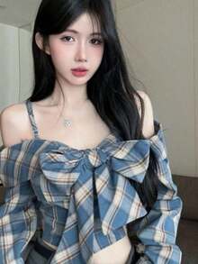 Women Blouses & Shirts - Blue - View 8