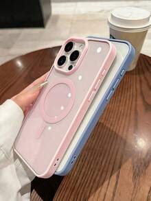 1个Hadaasi粉色奢华磁性半透明几何方块手机壳,兼容 16、15、14、13、12、11 Pro Max,采用透明亚克力设计,支持磁吸无线充电,防水防震防摔防刮,春季礼物佳选。同时兼容三星Galaxy A57、A37、A56、A36、A26、A16、S25FE、A17/Galaxy S26 Ultra/S26 Plus/S26/S26 Edge/S26 Pro/S25 Ultra、S24 Ultra。 - 粉色 - 查看 6