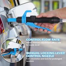 Portable Fuel Transfer Pump, Battery Water Pump With Flow Control Nozzle, 2.4 Gallons Per Minute Portable Liquid Electric Transfer Pump, Fish Tank Accessories, Quick-Connect Design, Siphon Pump For Gasoline Kerosene Water, Battery Not Included - Various Styles - View 6