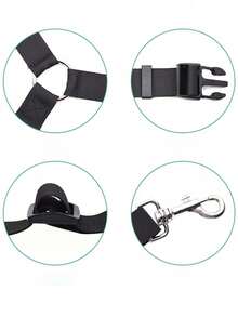 1条狗狗安全带，用于汽车旅行时固定宠物，宠物牵引带，狗狗车载安全带 - 彩色 - 查看 3