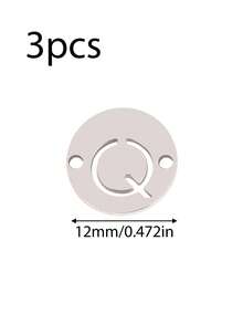 3个/套 字母连接吊坠 不锈钢 A-Z 字母吊坠 18K PVD 镀层 DIY 耳环 手链 首饰制作 - 吊墜 - 查看 40