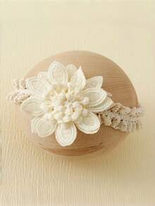 婴儿发带和腿套套装，防滑腿套，花朵发带，适合学步女婴 - 彩色 - 查看 2