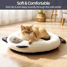 [Pet Paradise] Set di albero tiragraffi in sisal a più livelli e lettino per gatti a tema cartoni animati | Resistente ai graffi con giocattolo a sfera appeso | Tutto in uno per saltare e riposare, forniture per animali domestici salvaspazio per la casa - Grigio + Beige - Visualizzare 9