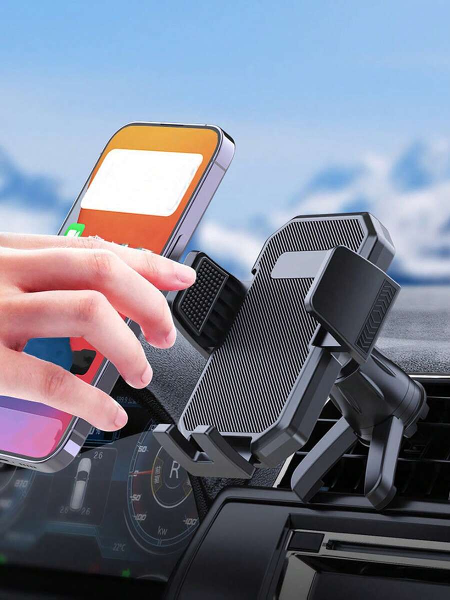 Shock-Proof Rotatable Multi-Function Car Phone Holder, Universal Type Non-Blocking Air Vent Mount