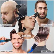 Hatteker 5合1电动理发器，男士多功能理发器，1件装 - 查看 6