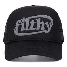 1pc Fashionable "Filthy" Sponge Baseball Cap, Unisex Outdoor Sports Casual Snapback Hat, Suitable For Spring/Summer - Multicolor - View 3