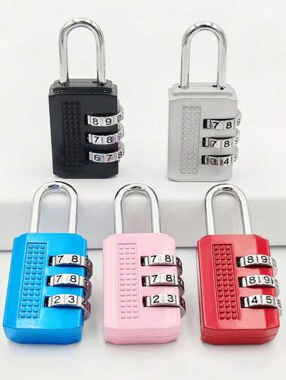 Khóa số kim loại cao cấp chống phá hoại, khóa số 3 chữ số, khóa số kim loại xách tay cho hành lý, khóa ngăn kéo chống trộm mini, phụ kiện du lịch an toàn lý tưởng cho tủ đựng đồ ở phòng tập thể dục, vali và ba lô để dễ dàng mang theo những vật dụng cần thiết khi đi du lịch.