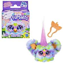 Hasbro Furby Furblets 迷你朋友，45 种以上音效和音乐，只会说 Furbish 语，电子毛绒玩具，返校礼物，适合 6 岁及以上儿童 - 彩色 - 查看 28