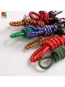 Heavy Duty Elastic Luggage Strap With Double Hooks - Safety Rope, Suitable For Suitcases, Motorcycles, Cars, Trucks, Bicycles - Multipurpose Cargo Rope For Travel, Moving, Warehouse - Durable And Easy To Use, Luggage Strap For Travel, Vehicle Cargo Rack, Multipurpose Cargo Rope, Sturdy Hook Design, Moving Essential, Reinforced Structure, Moving Supplies - Multicolor - View 5