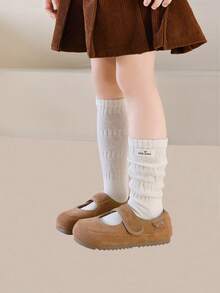 1双儿童中筒袜，男女童春秋季及膝袜 - 彩色 - 查看 6