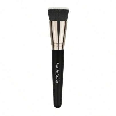 Pincel de Maquiagem Profissional Vegano Base Blush Contorno Sombra Alta Precisão Real Perfection