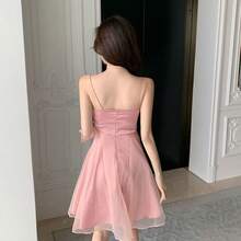 Women Midi Dresses - 粉紅色 [無彈性] - 查看 6