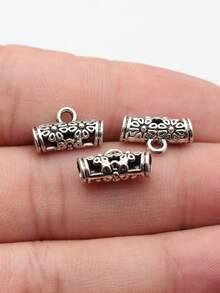 40颗14x8.7x5.2毫米花朵吊坠珠子，用于DIY珠宝制作 - 花朵三通 - 查看 5