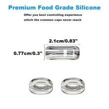 2个透明硅胶摇杆帽，凸起按钮，防滑防汗，提升游戏体验，兼容PlayStation5/PlayStation4/PS3/ Series S/ One/ 360/Switch Pro手柄 - 查看 3