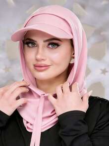 Khăn trùm đầu có mũ, khăn giữ ấm cổ, mũ che kín đầu, mặt nạ chống tia UV đa năng dành cho phụ nữ Hồi giáo, phù hợp cho mọi mùa. - khăn quàng cổ - Xem 8