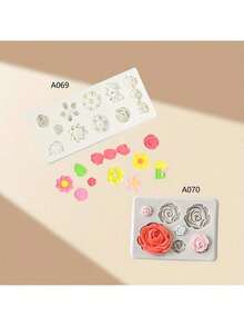 Khuôn silicon đa năng tự làm hình hoa và hoa hồng, tạo hương thơm. - hoa - Xem 1