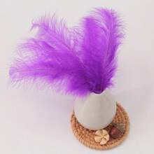 100pcs 4-6 Inch Vibrant Artificial Feathers, Suitable For Decorative Materials And Creative Art Projects - Royal Blue-05 - View 13