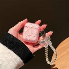 Ốp bảo vệ chống rơi vỡ màu hồng lấp lánh dành cho tai nghe Bluetooth Apple, tương thích với ốp tai nghe Bluetooth Apple, chống trầy xước và chống sốc. - Nhiều màu - Xem 11