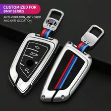 Ốp chìa khóa xe hơi hợp kim kẽm, 3 hoặc 4 nút, dành cho BMW X1, X3, X4, X5, F15, X6, F16, G30 dòng 7, G11, F48, F39, 520, 525, 118i, 218i, 320i, phụ kiện nội thất xe hơi. - Kiểu lưỡi dao - Xem 1
